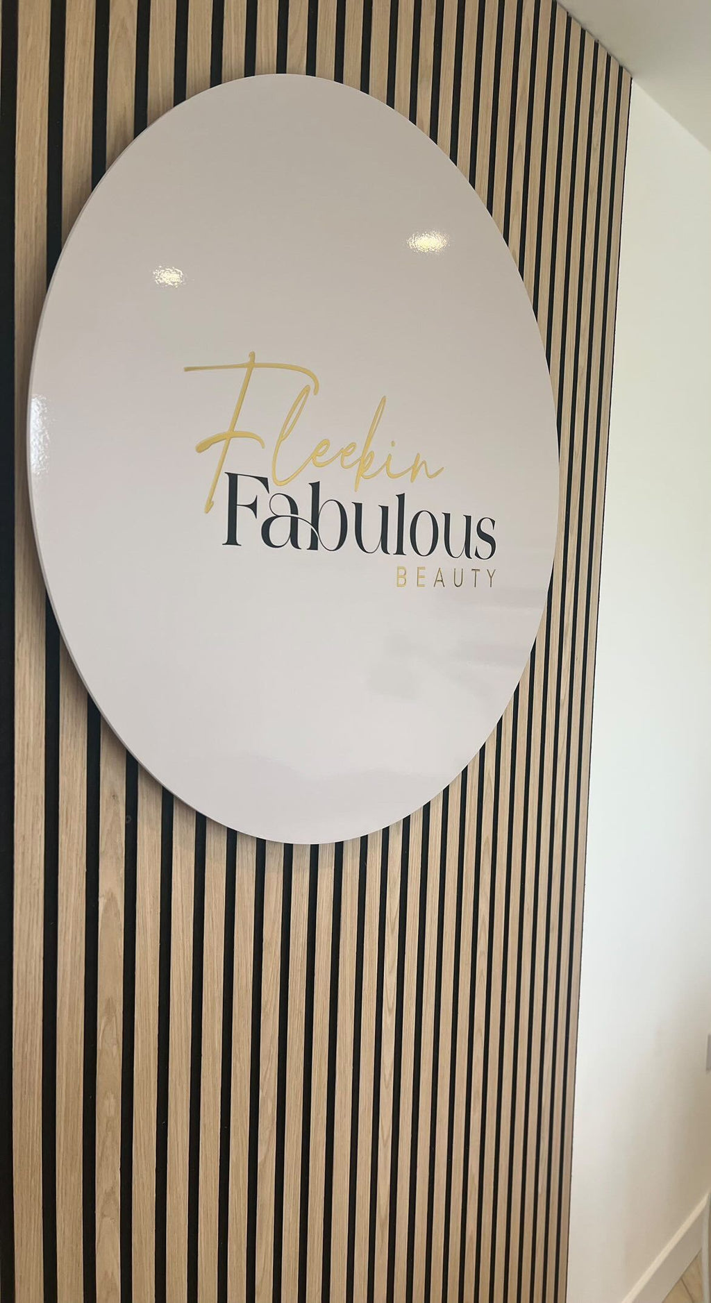 Backlit Circular Acrylic Sign