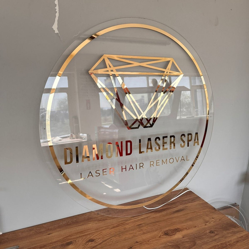Backlit Circular Acrylic Sign