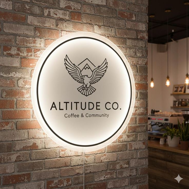 Custom LED Acrylic Business Sign – Personalized Backlit Signage for Offices, Studios & Shops