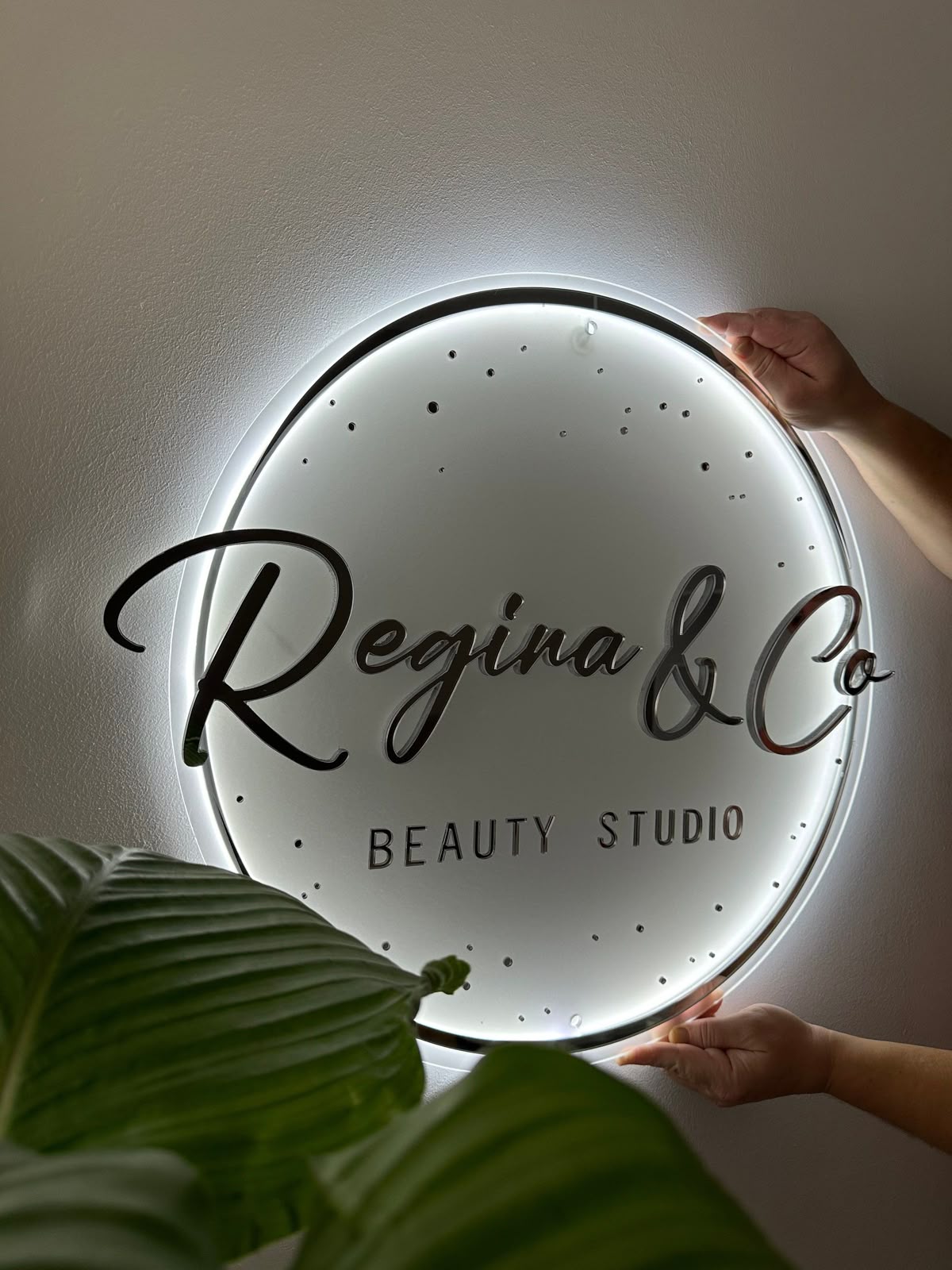 Custom LED Acrylic Business Sign – Personalized Backlit Signage for Offices, Studios & Shops