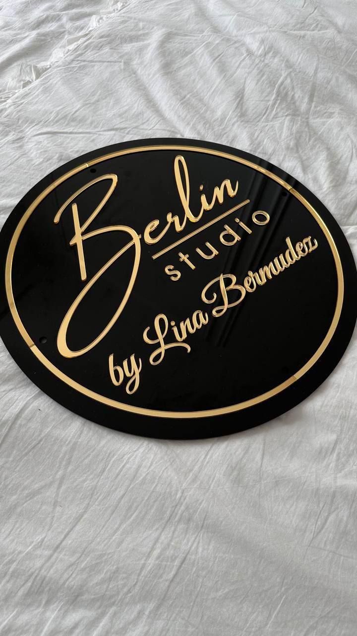 Backlit Circular Acrylic Sign